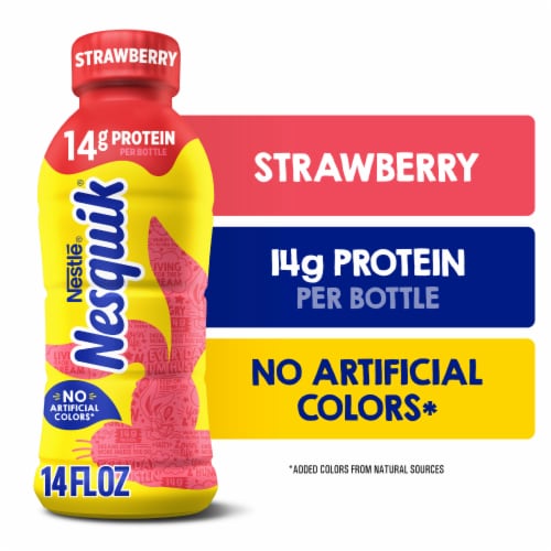 Nesquik Strawberry Milk Ready to Drink Low-fat Milk