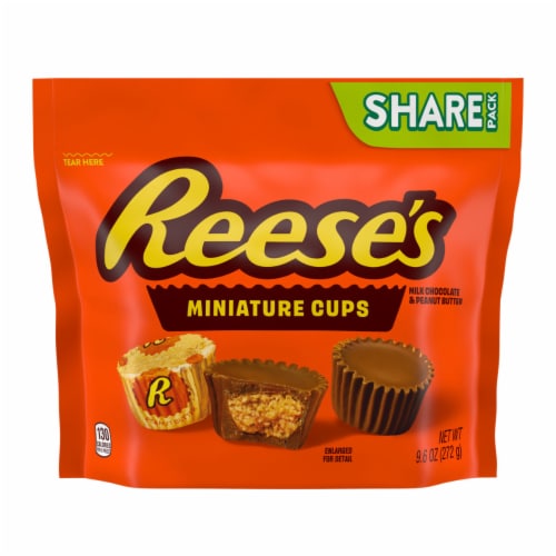 REESE'S Miniatures Milk Chocolate Peanut Butter Cups Candy Share Pack