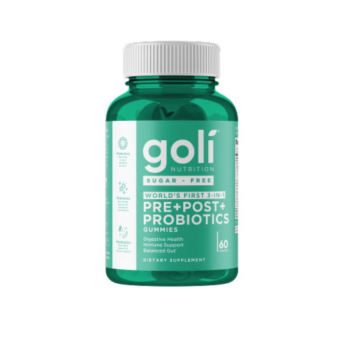 Goli Nutrition Pre-Post-Probiotic Gummies (Zero Sugar)