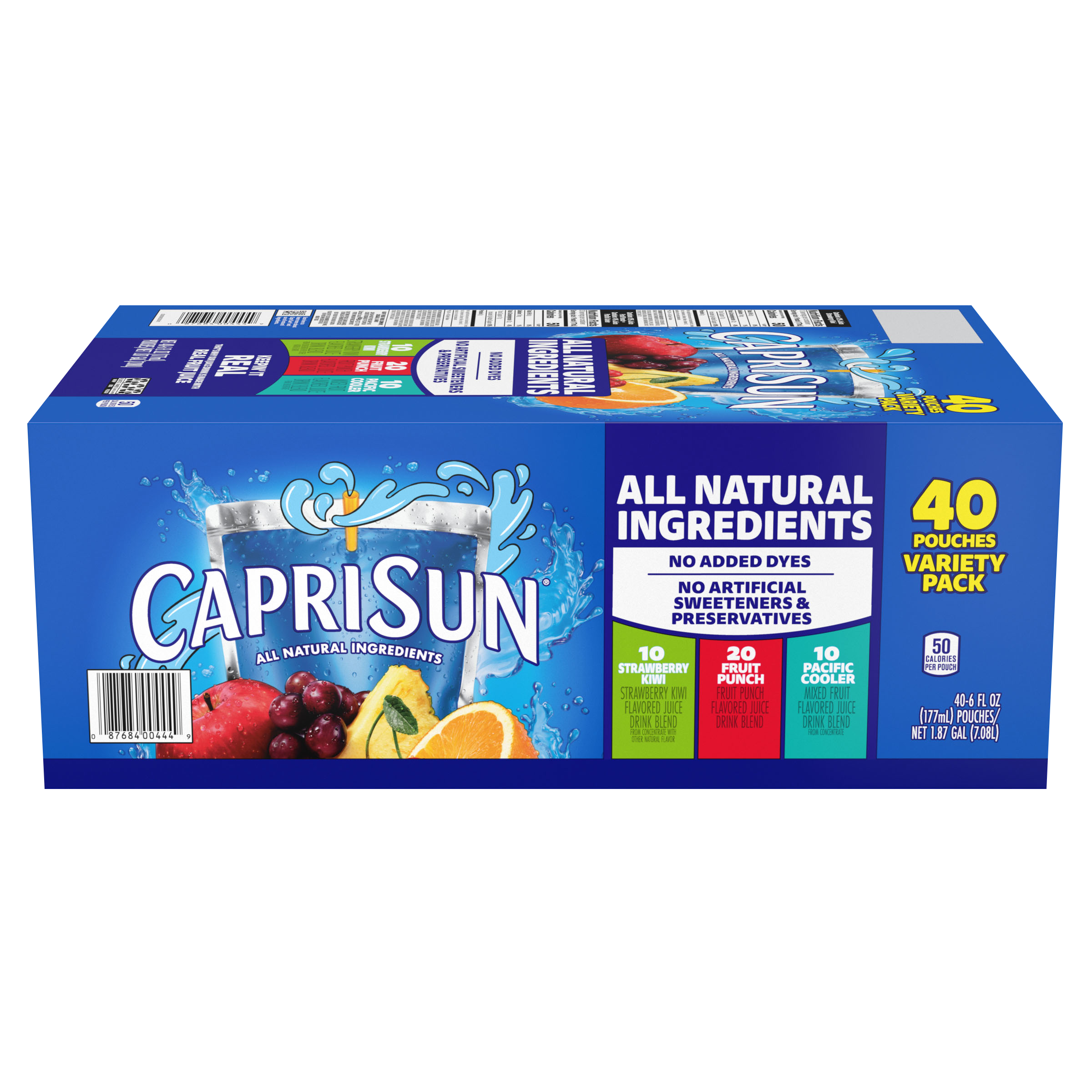 Fruit Punch, Strawberry Kiwi & Pacific Cooler Naturally Flavored Juice Drink Blend Variety Pack