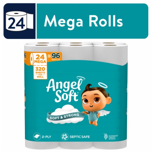 Angel Soft® Soft & Strong Toilet Paper Mega Rolls