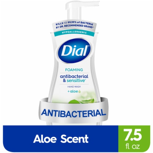 Dial® Antibacterial & Sensitive Foaming Hypoallergenic Aloe Scent Hand Soap