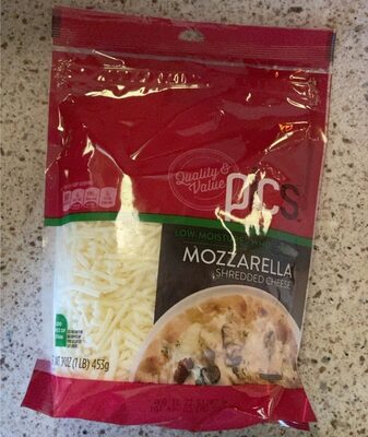 Price Chopper Mozzarella Whole Milk Shredded 16oz