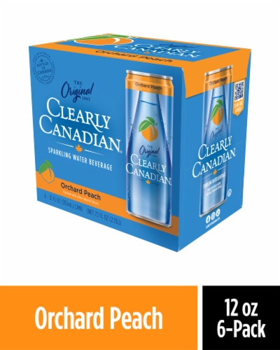 Clearly Canadian® Original Orchard Peach Sparkling Water Cans