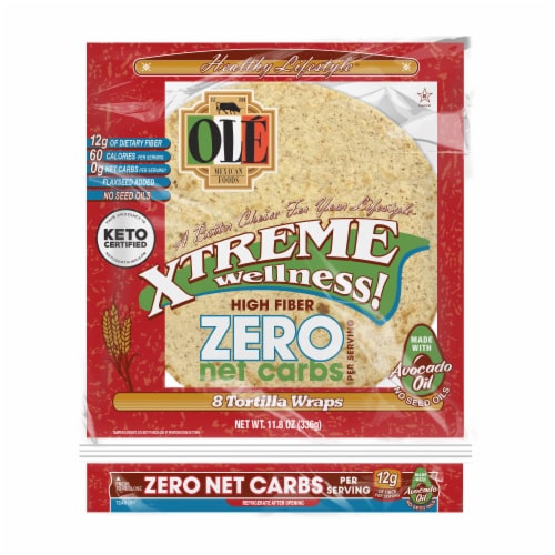 Olé Xtreme Wellness High Fiber Zero Net Carbs Keto Certified