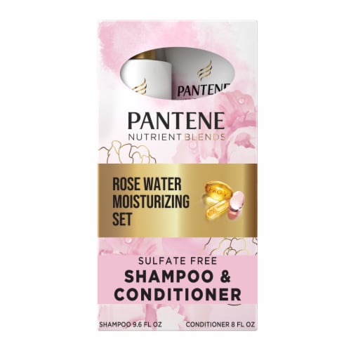Pantene Nutrient Blends Miracle Moisture Boost Rose Water Sulfate Free Shampoo & Conditioner