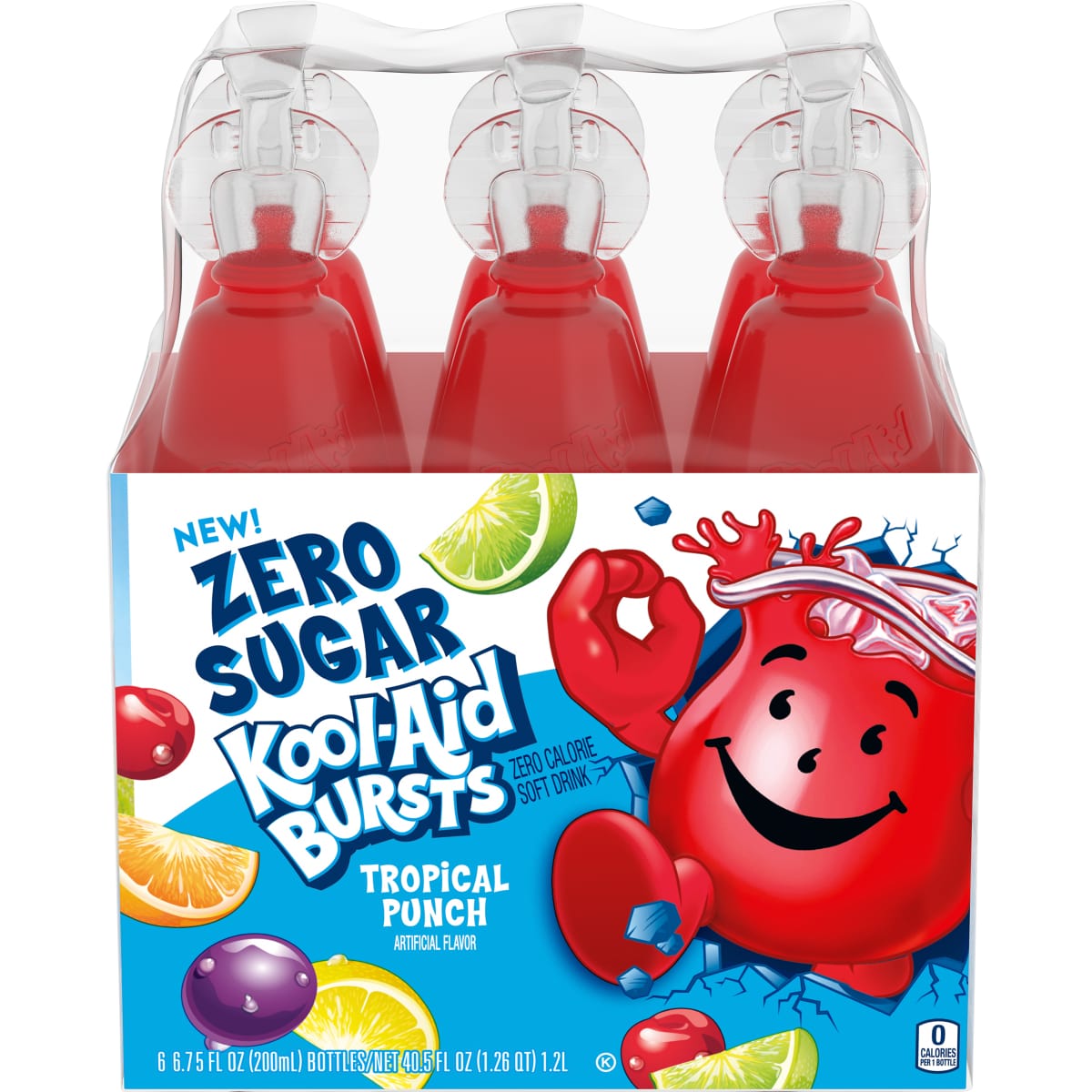 Bursts Tropical Punch Zero Sugar Artificially Flavored Soft Drink