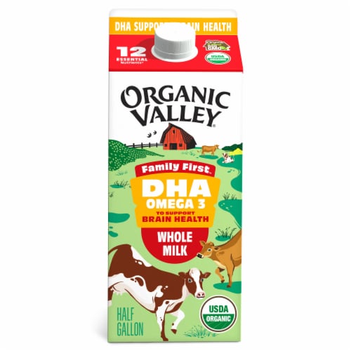 Organic Valley® Omega 3 DHA, Whole Organic Milk, Family First®