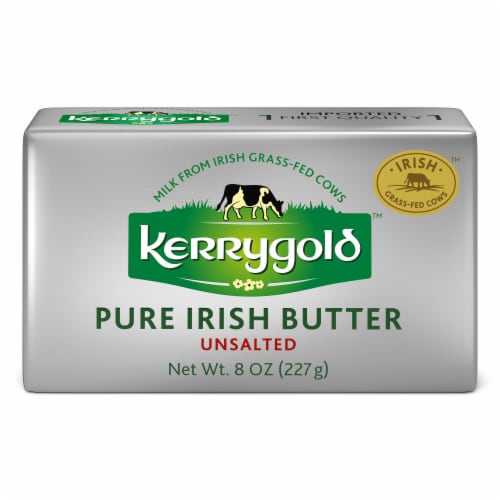 Kerrygold Grass-Fed Pure Irish Unsalted Butter Foil