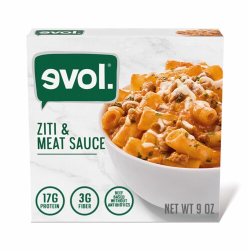 Evol Ziti and Meat Sauce Frozen Meal