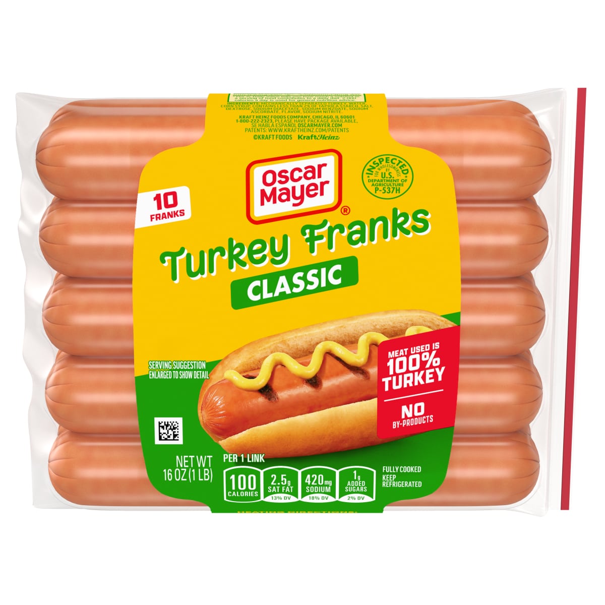 Turkey Franks Hot Dogs