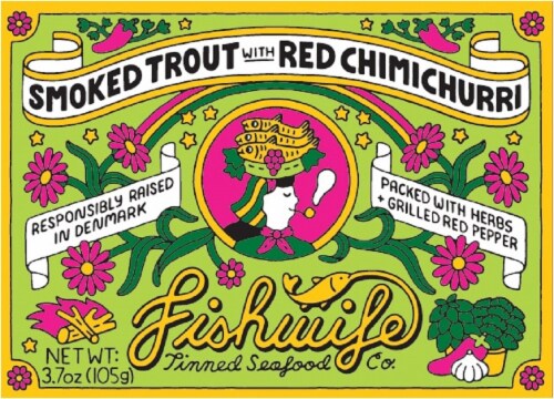 Fishwife Tinned Seafood Co Smoked Trout with Red Chimichurri