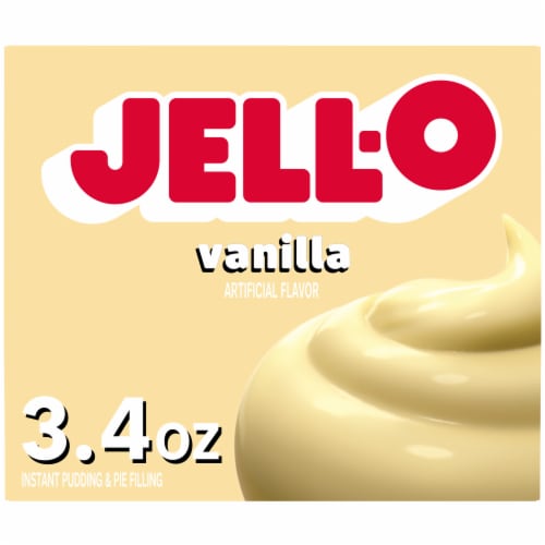 Jell-O Vanilla Artificially Flavored Instant Pudding & Pie Filling Mix Box