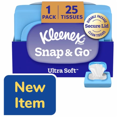Kleenex® Snap & Go™ Ultra Soft™ Facial Tissues