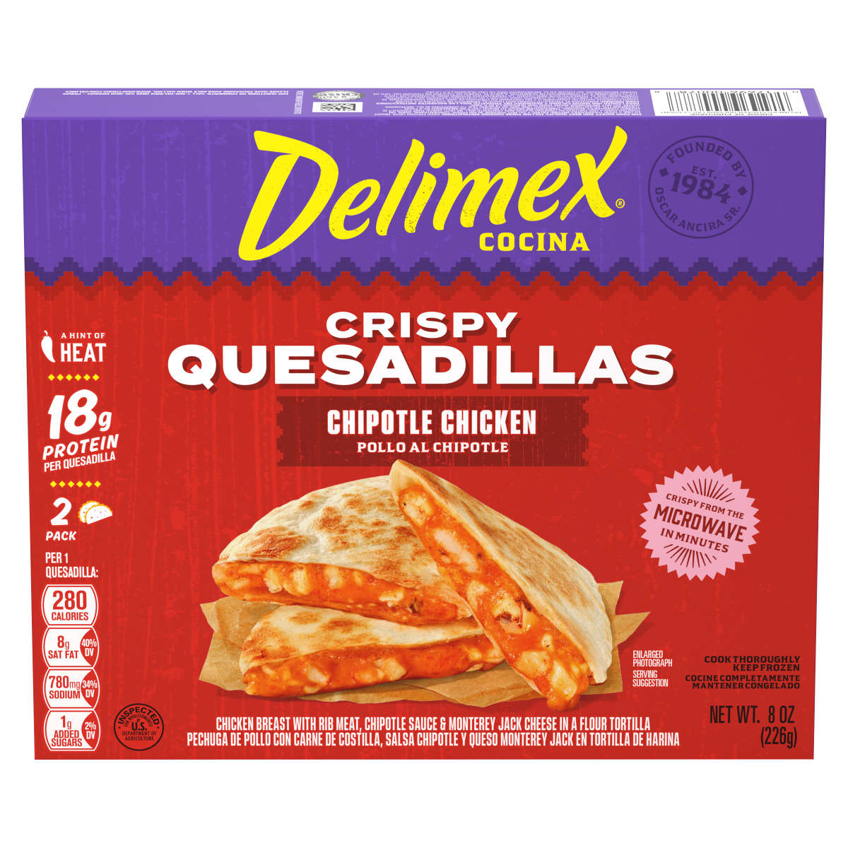 Chipotle Chicken Crispy Quesadillas