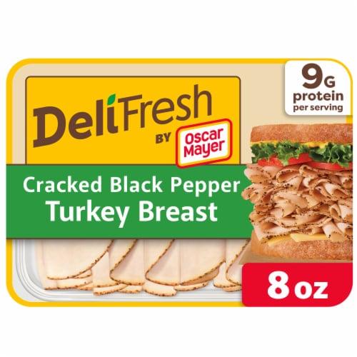 Oscar Mayer Deli Fresh Cracked Black Pepper Turkey Breast Thin Sliced Lunchmeat