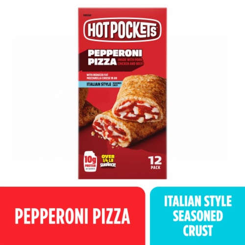 Hot Pockets Pepperoni Pizza Italian Style Crust Frozen Snack