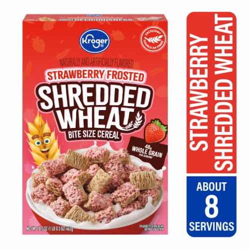 Kroger® Bite Size Shredded Wheat Strawberry Frosted Cereal