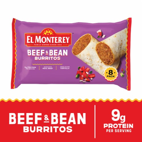 El Monterey® Family Size Beef & Bean Frozen Burritos