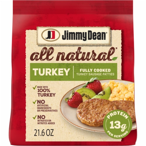 Jimmy Dean® All Natural Fully Cooked Turkey Sausage Patties