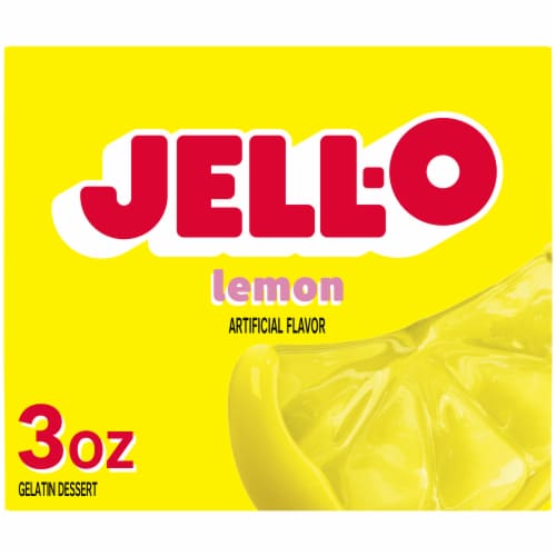 Jell-O Lemon Gelatin Dessert Mix, Box