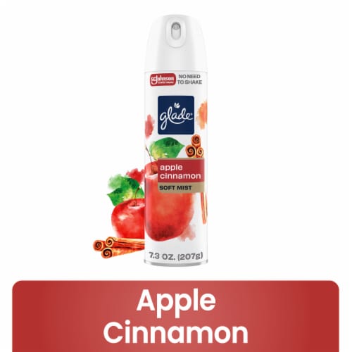 Glade® Soft Mist Odor Fighting Aerosol Air Freshener, Apple Cinnamon, 7.3oz, 1 count