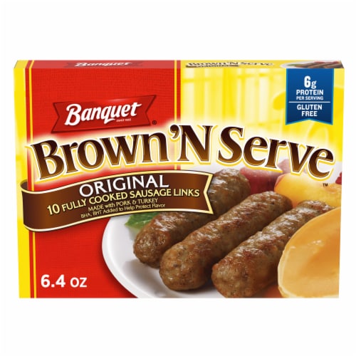 Banquet Brown 'N Serve Original Sausage Links, Frozen Breakfast
