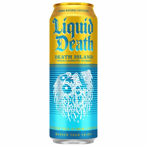 Liquid Death Death Island Tropical Flavored Black Tea Single Can