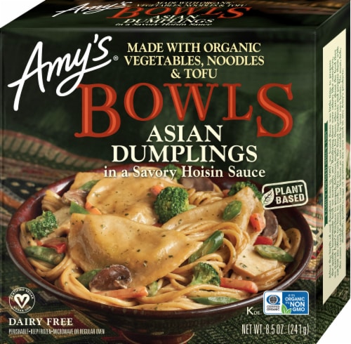 Amy's® Vegan Asian Dumplings in a Savory Hoisin Sauce Bowl Frozen Meal