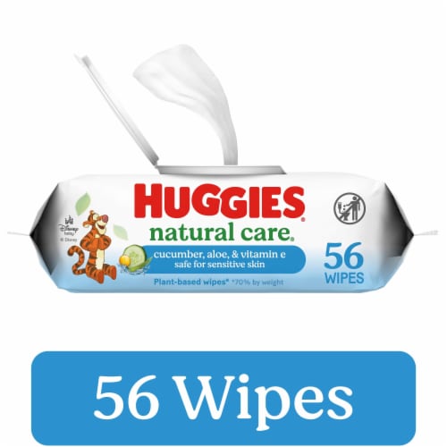 Huggies Natural Care Cucumber Aloe and Vitamin E Baby Wipes