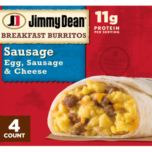 Jimmy Dean Frozen Egg Sausage and Cheese Breakfast Burritos