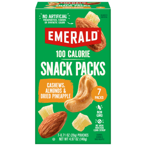 Emerald® Cashews & Almonds with Dried Pineapple Snack Packs
