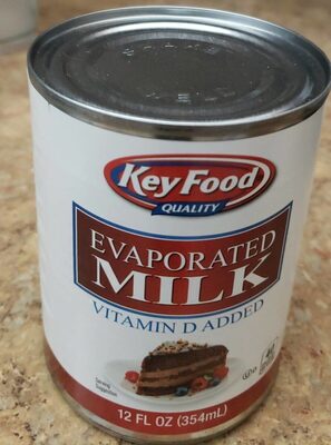 Key Food Quality Evaportd Milk Homo Vit D 12 oz