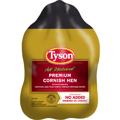 Tyson All Natural* Frozen Premium Whole Cornish Hen