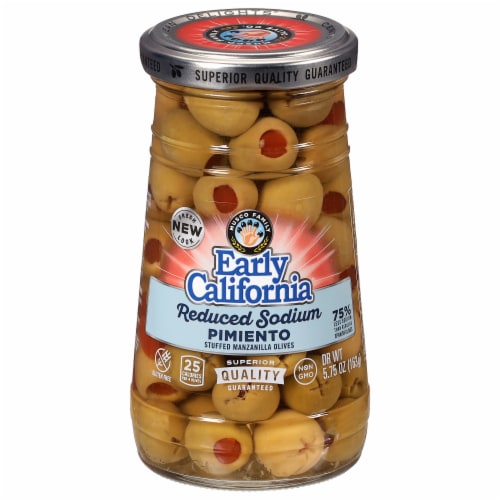 Early California® Reduced Sodium Pimento Stuffed Manzanilla Green Olives