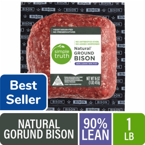 Simple Truth® 90/10 Natural Ground Bison Pack 1 LB