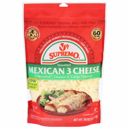 Supremo® Shredded 3 Cheese Mexican Blend