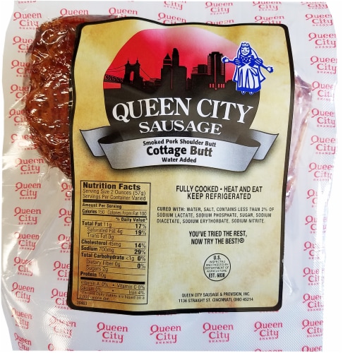 Queen City Sausage Smoked Pork Shoulder Butt Limit 1 per Order