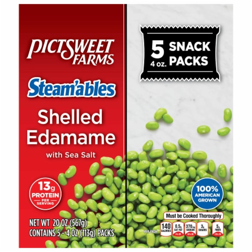 Pictsweet Farms® Steam'ables® Shelled Edamame with Sea Salt Packs