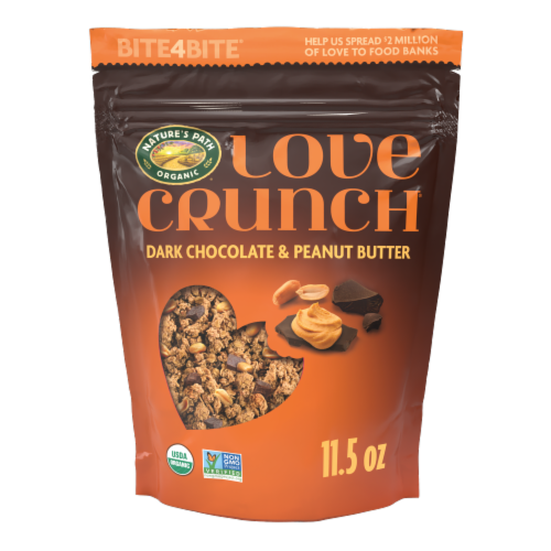 Nature's Path Love Crunch Dark Chocolate & Peanut Butter Granola