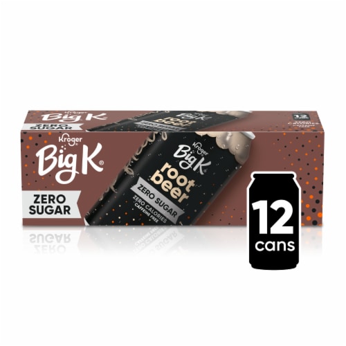 Big K® Root Beer Zero Sugar Caffeine Free Soda Cans