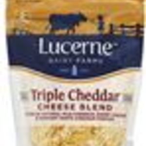 LUCERNE CHEESE CHEDDAR TRIPLE FINE SHRED
