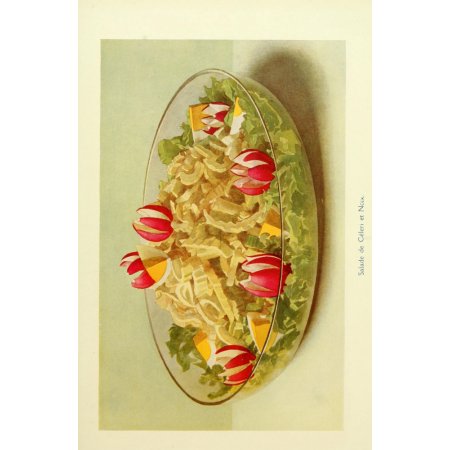 Ideal Cookery Book 1911 Salade De Celeri Et Noix Canvas Art - (24 X 36)
