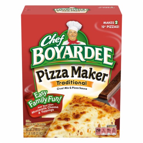 Chef Boyardee Cheese Pizza Maker, Crust Mix and Pizza Sauce Meal Kit, 31.85 oz