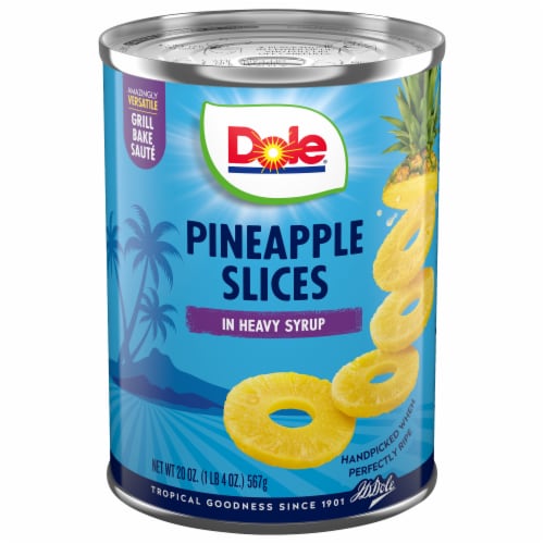 Dole® Canned Pineapple Slices Fruit In Heavy Syrup