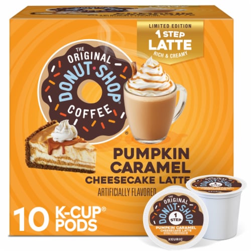 The Original Donut Shop Coffee One Step Pumpkin Caramel Cheesecake Latte K-Cup 10 CT