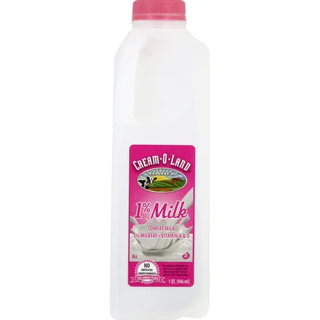 Cream-O-Land 1% Milk 1/2 gal 64 oz