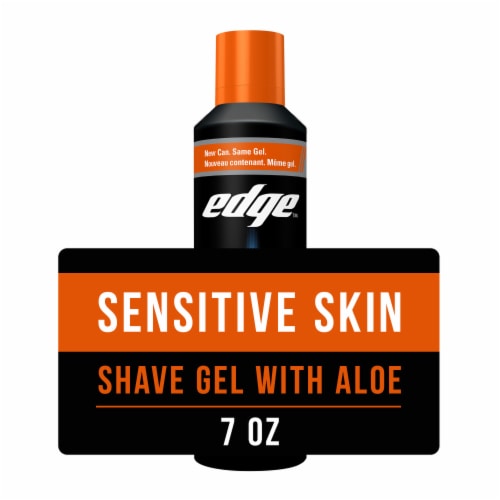 Edge Sensitive Skin Shave Gel for Men with Aloe & Lubricants to Moisturize & Protect Skin