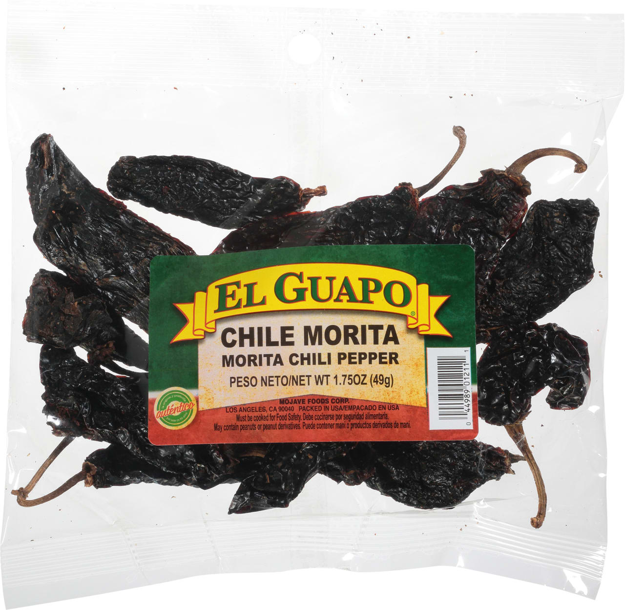 El Guapo Whole Morita Chili Pods (Chile Morita Entero), 1.75 oz