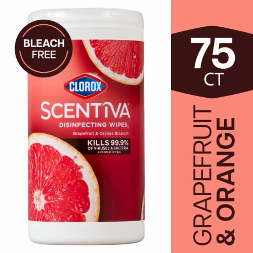 Clorox Scentiva Disinfecting Wipes Grapefruit & Orange Blossom